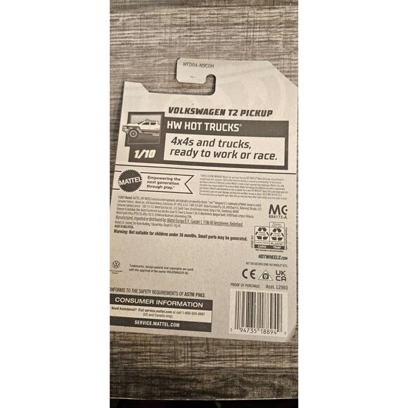 Hot Wheels HW Hot Trucks Volkswagon T2 Pickup -- ITEM #3249 - Picture 2 of 2